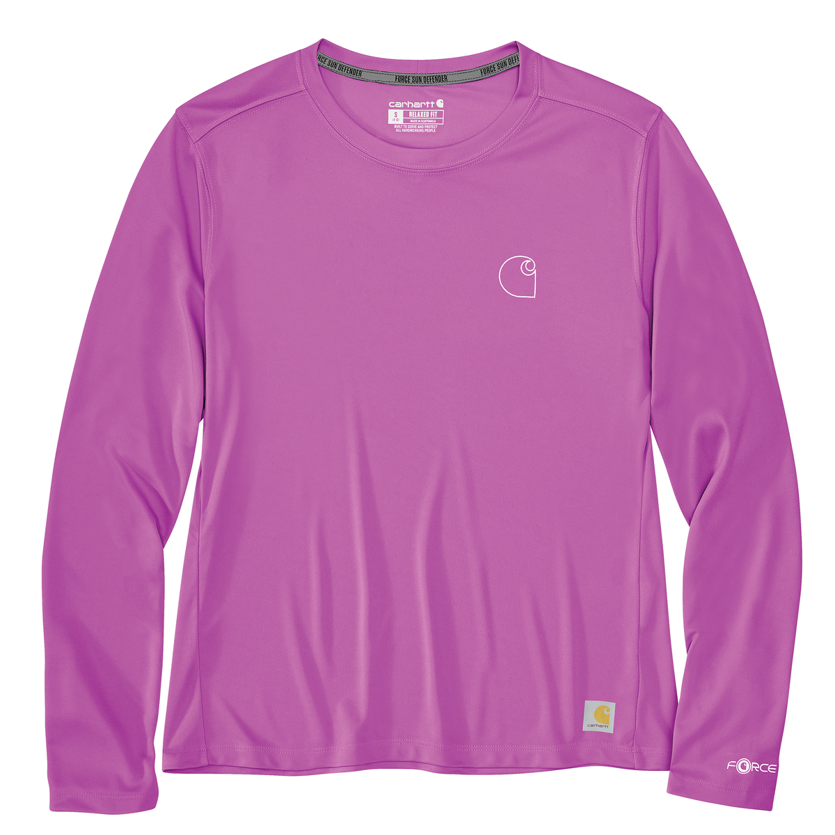 Carhartt Women's Force Sun Defender Relaxed Long Sleeve Logo T-Shirt