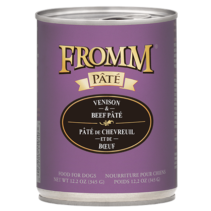 Purple can of Fromm Gold venison and beef pate dog food in pet food and supplies collection under $50