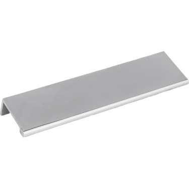 Polished chrome 127mm tab pull with sleek modern design for cabinet and furniture hardware in home improvement