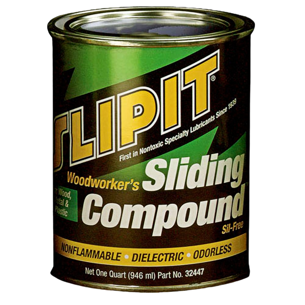 Quart-sized sliding compound for woodworking tools to reduce friction and protect blades and tables under $50