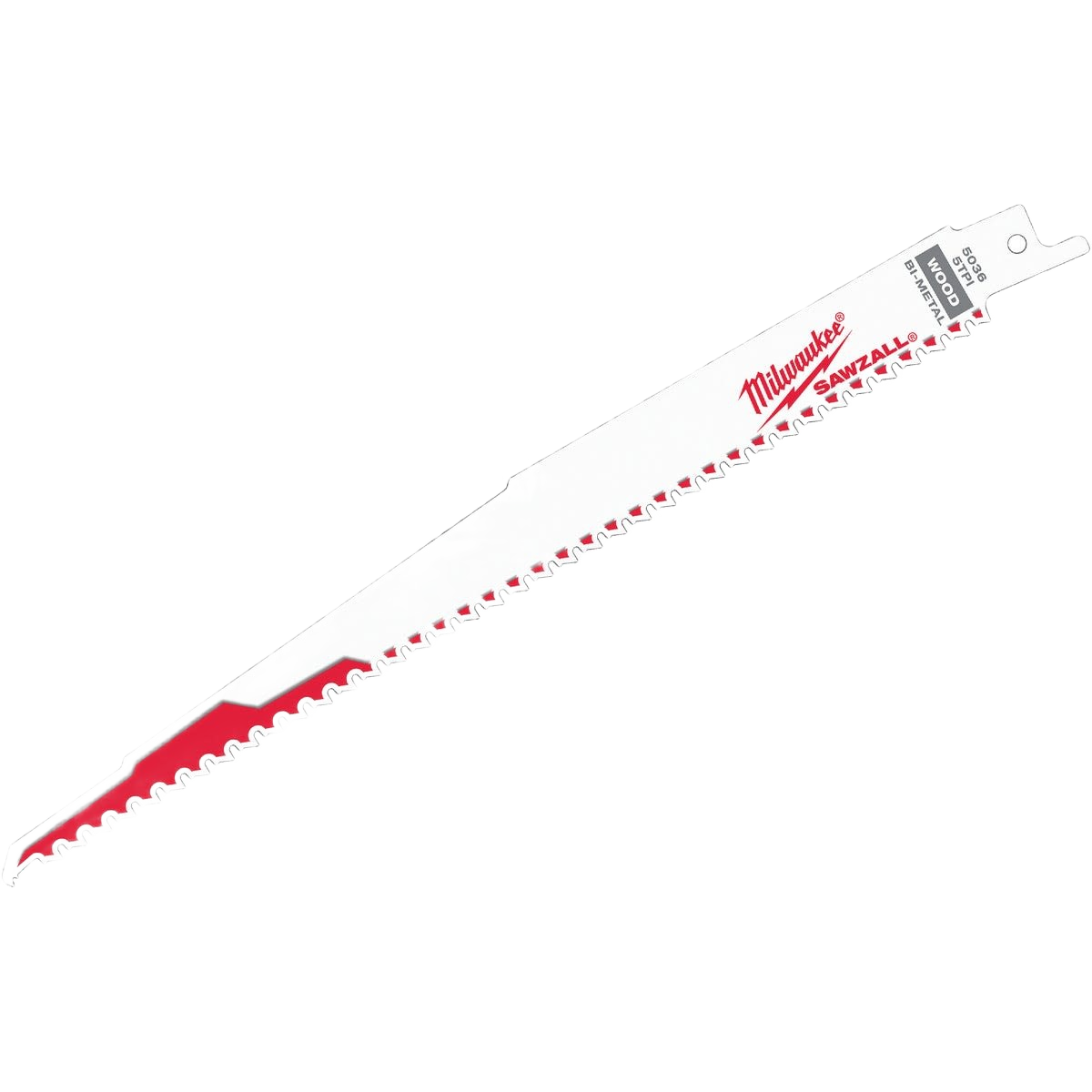 9-inch reciprocating saw blade with 5 TPI teeth for wood cutting in power tool accessories collection