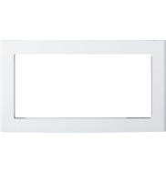 White rectangular built-in trim kit accessory for kitchen appliances from appliance parts collection