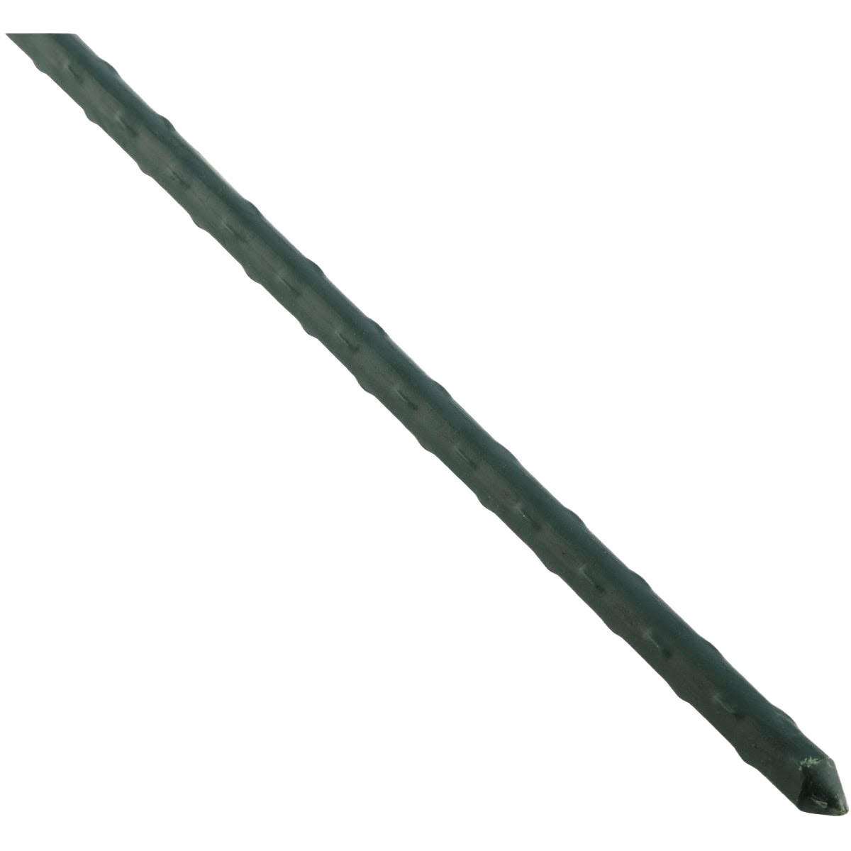 Green steel plant stake with plastic coating for durable outdoor and indoor garden support in lawn and garden tools