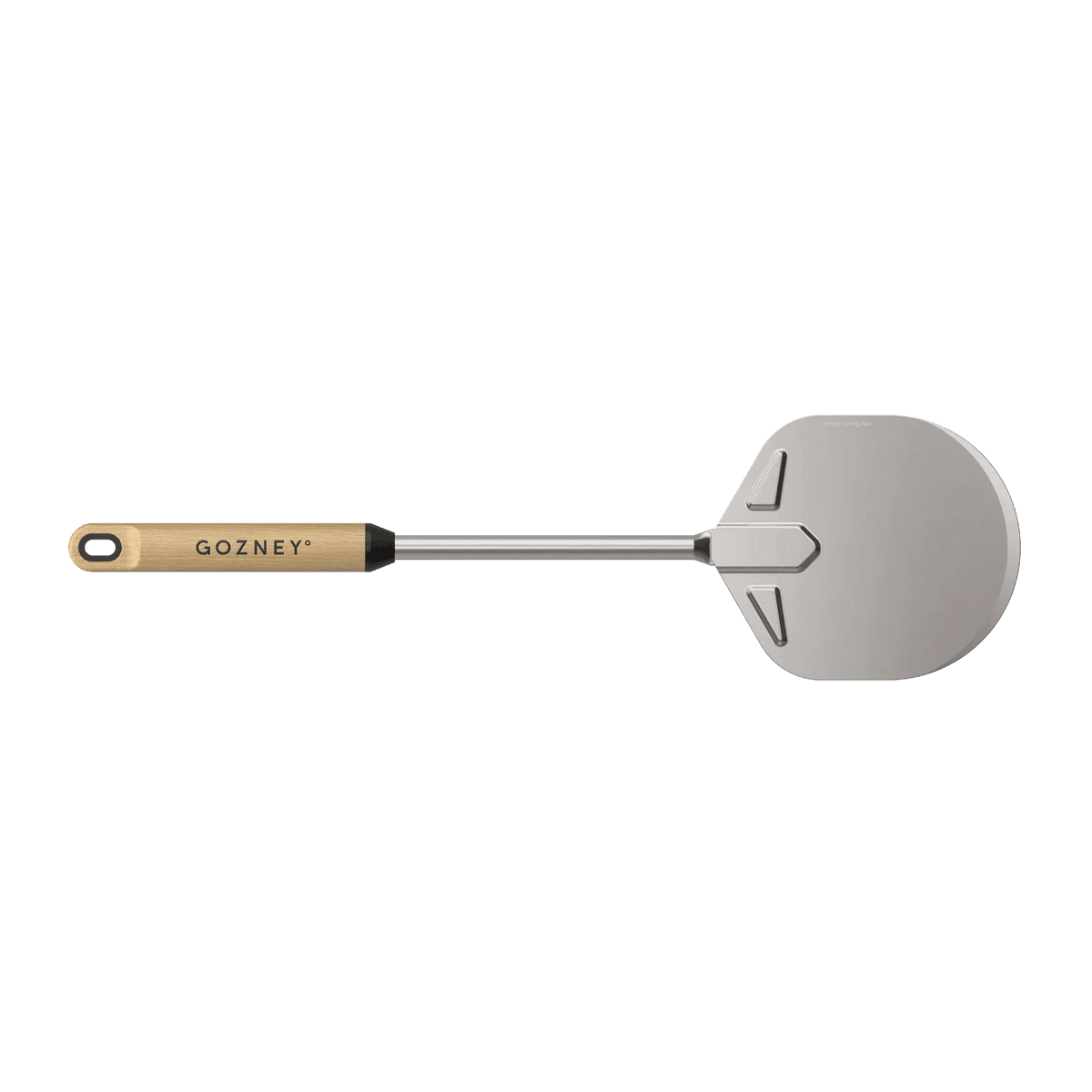 Stainless steel pizza turning peel with wooden handle for grilling and outdoor living tools under $100 collection