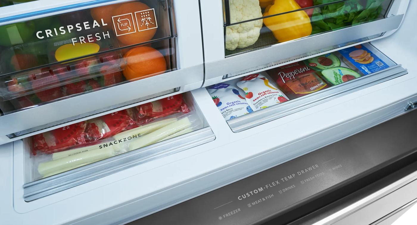 22 Cu. Ft. Counter-Depth 4-Door French Door Refrigerator