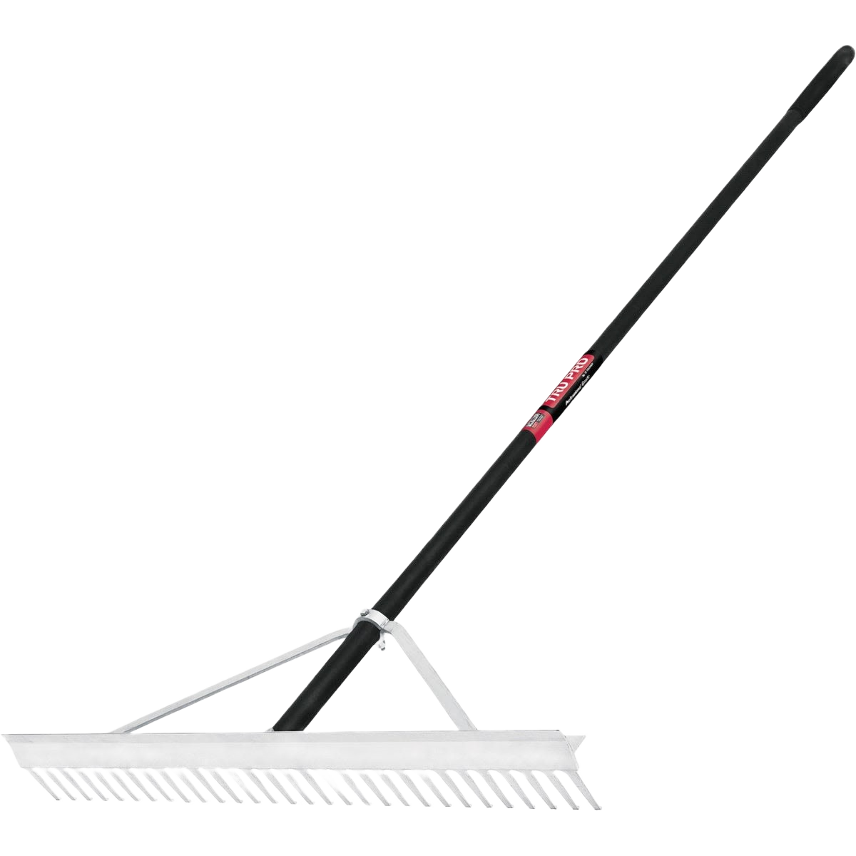 Landscape rake with 30-inch aluminum head and reinforced braces for gardening and outdoor lawn and garden tools under $100