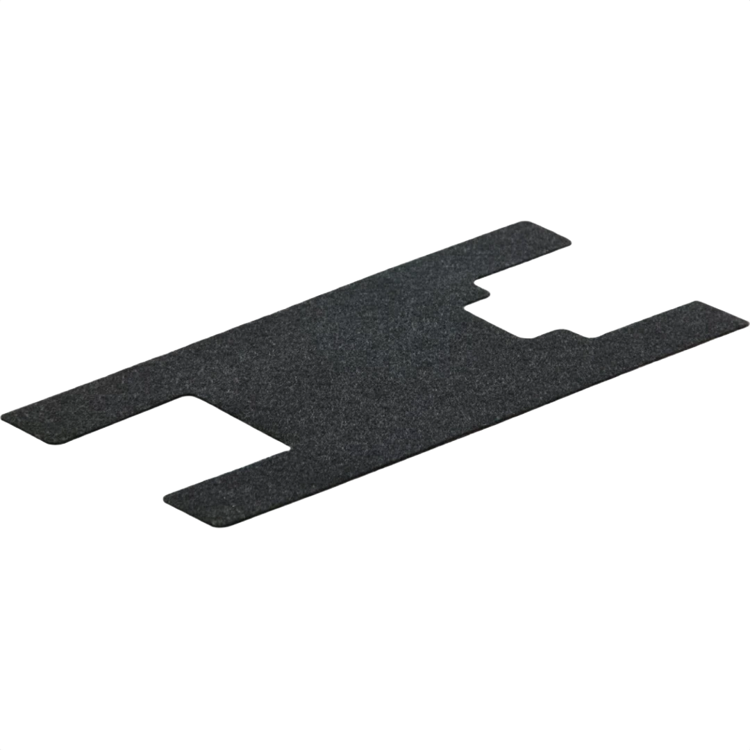 Black felt protective pad for saw accessories designed for use with power tools and home improvement tasks