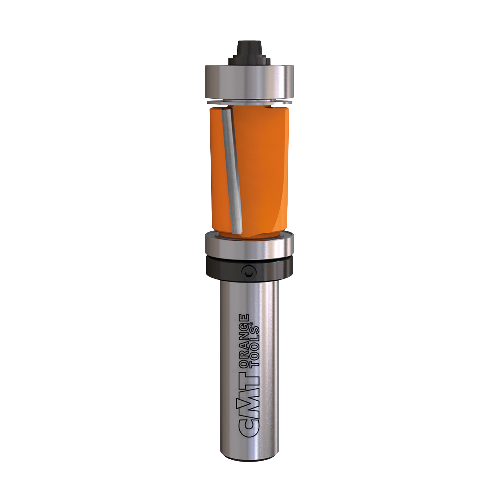 CMT Orange Tools 3/4" x 2" Flush Trim Router Bits w/ Double Bearing, 1/2" Shank