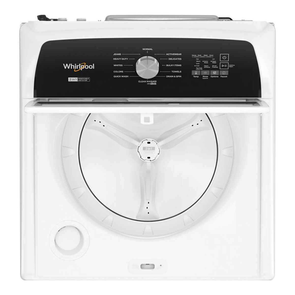 4.7-4.8 Cu. Ft. Top Load Washer with 2 in 1 Removable Agitator