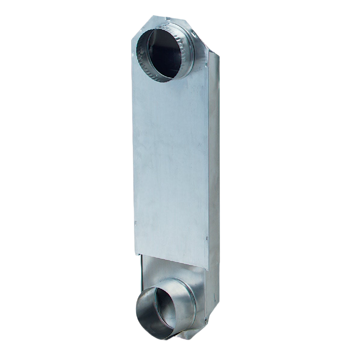 Adjustable metal periscope designed to reduce dryer clearance for better appliance space use in appliance accessories