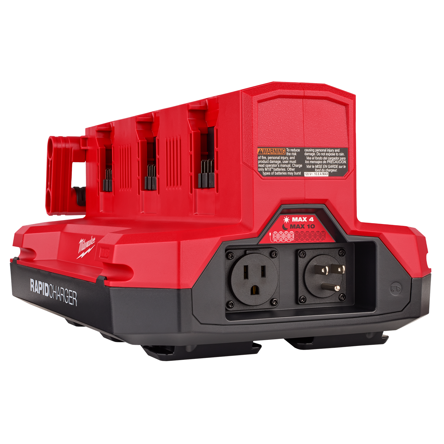 Milwaukee M18™ Six Bay Daisy Chain Rapid Charger w/ PACKOUT™ Compatibility