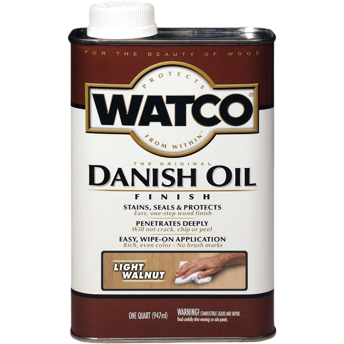 Watco Light Walnut Danish Oil Finish 1 quart can for wood finishing in Stains & Sealers and Home Improvement tools collections