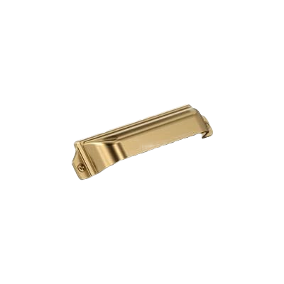 Champagne bronze cabinet cup pull with smooth angled design for hardware and furniture accessories under $50 collections