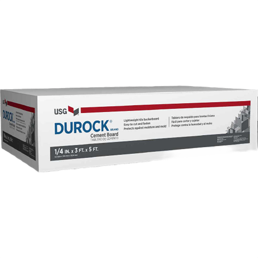 Durock 1/4 In. x 3 x 5 Ft. Interior Cement Board
