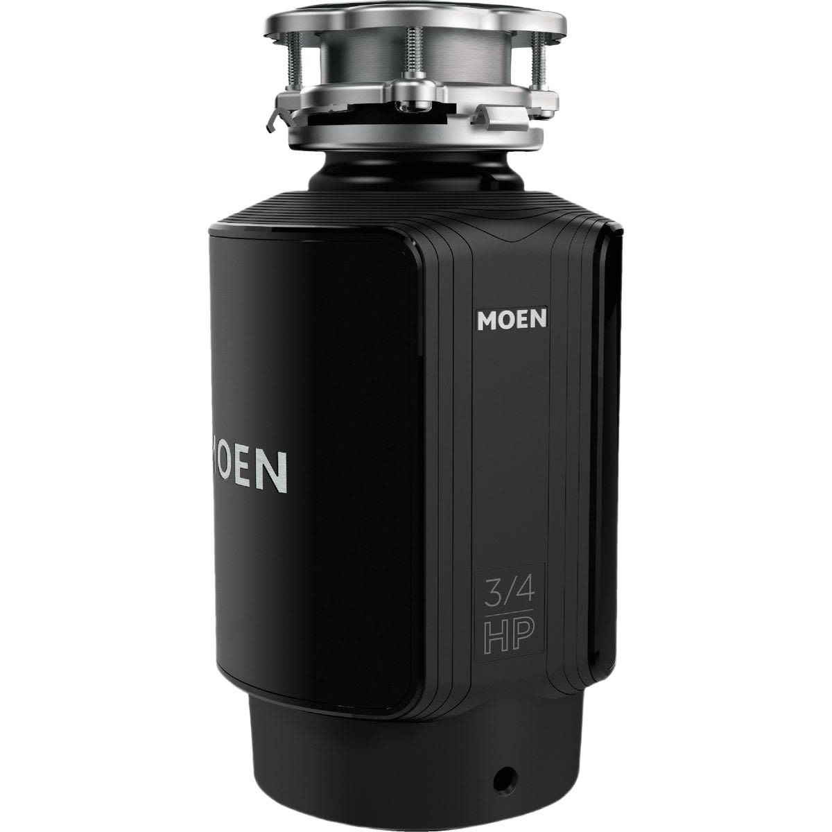 Galvanized steel 3/4 HP garbage disposer in plumbing collection for efficient kitchen waste disposal and home improvement tools.