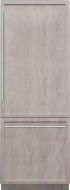 Panel-ready built-in bottom freezer in light wood finish designed for seamless kitchen integration from Thermador Freezers collection