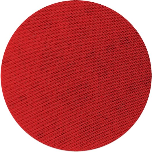Red textured sanding disc with a connection pad, part of abrasives and power tool accessories under $50 collection