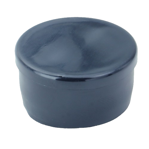 Black plastic bumper cap designed for automotive and John Deere equipment repair and replacement parts collections