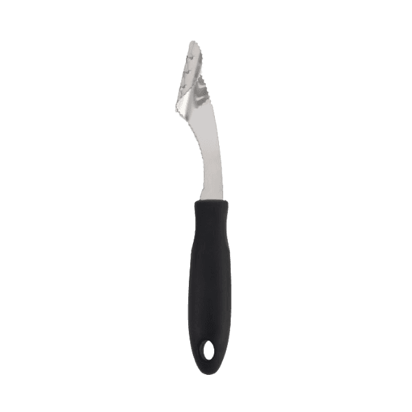 Stainless steel jalapeno corer with black ergonomic handle for easy pepper deseeding in kitchen gadgets under $50 collections