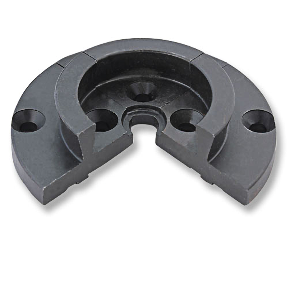 Smooth black metal jaws for woodturning chucks designed for precision gripping in woodworking tools under $50
