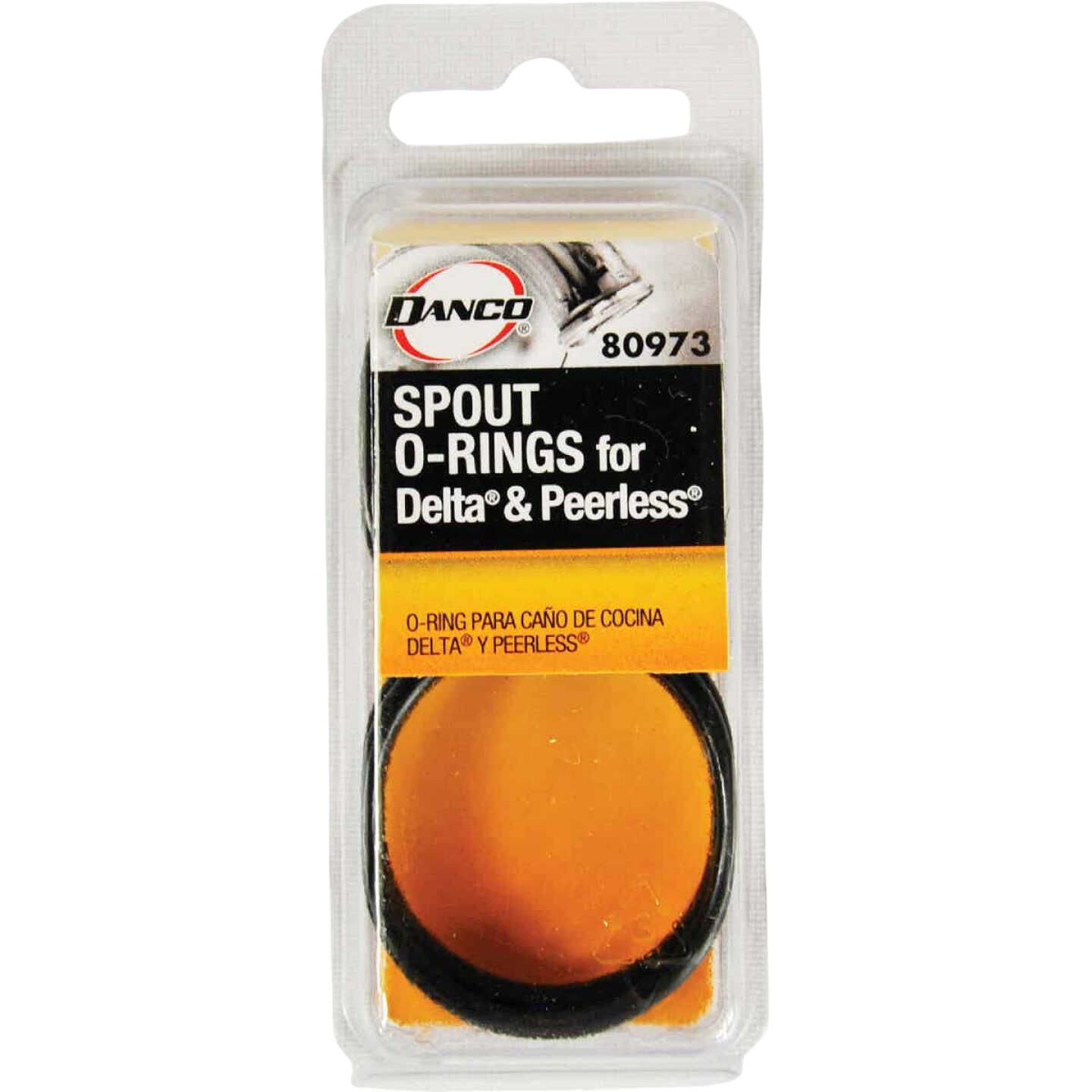 Set of black rubber spout o-rings for Delta and Peerless faucets in plumbing parts and repair collections under $50