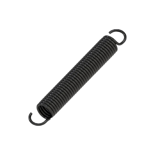 Black metal extension spring with hooked ends for John Deere parts and hardware collections under $50