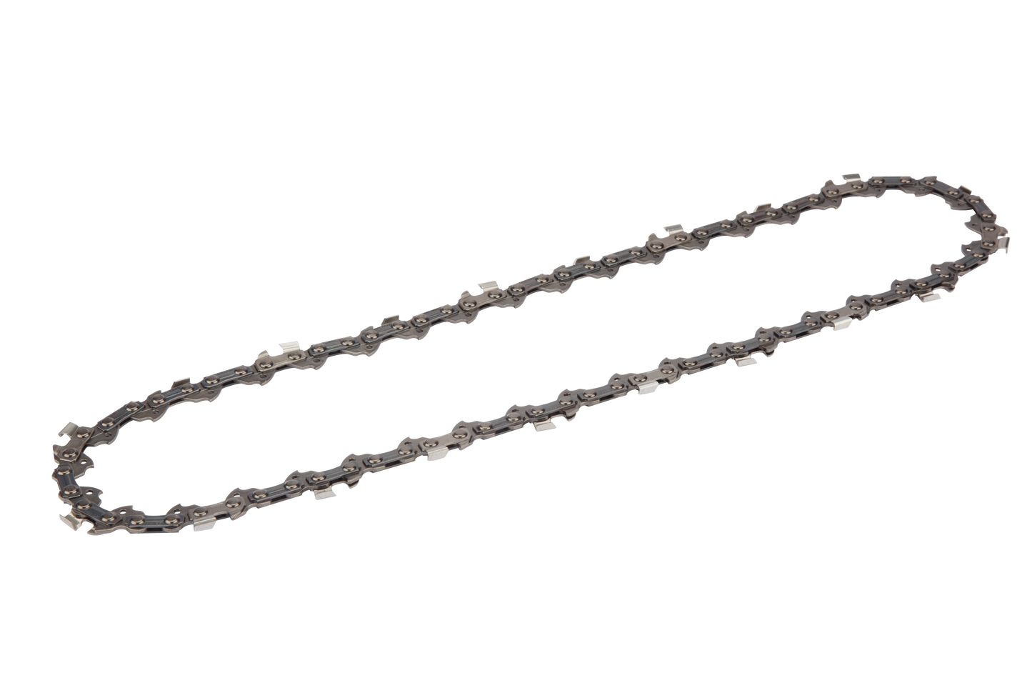 Silver pole saw replacement chain with sharp cutting links for power tool accessories and home improvement tasks