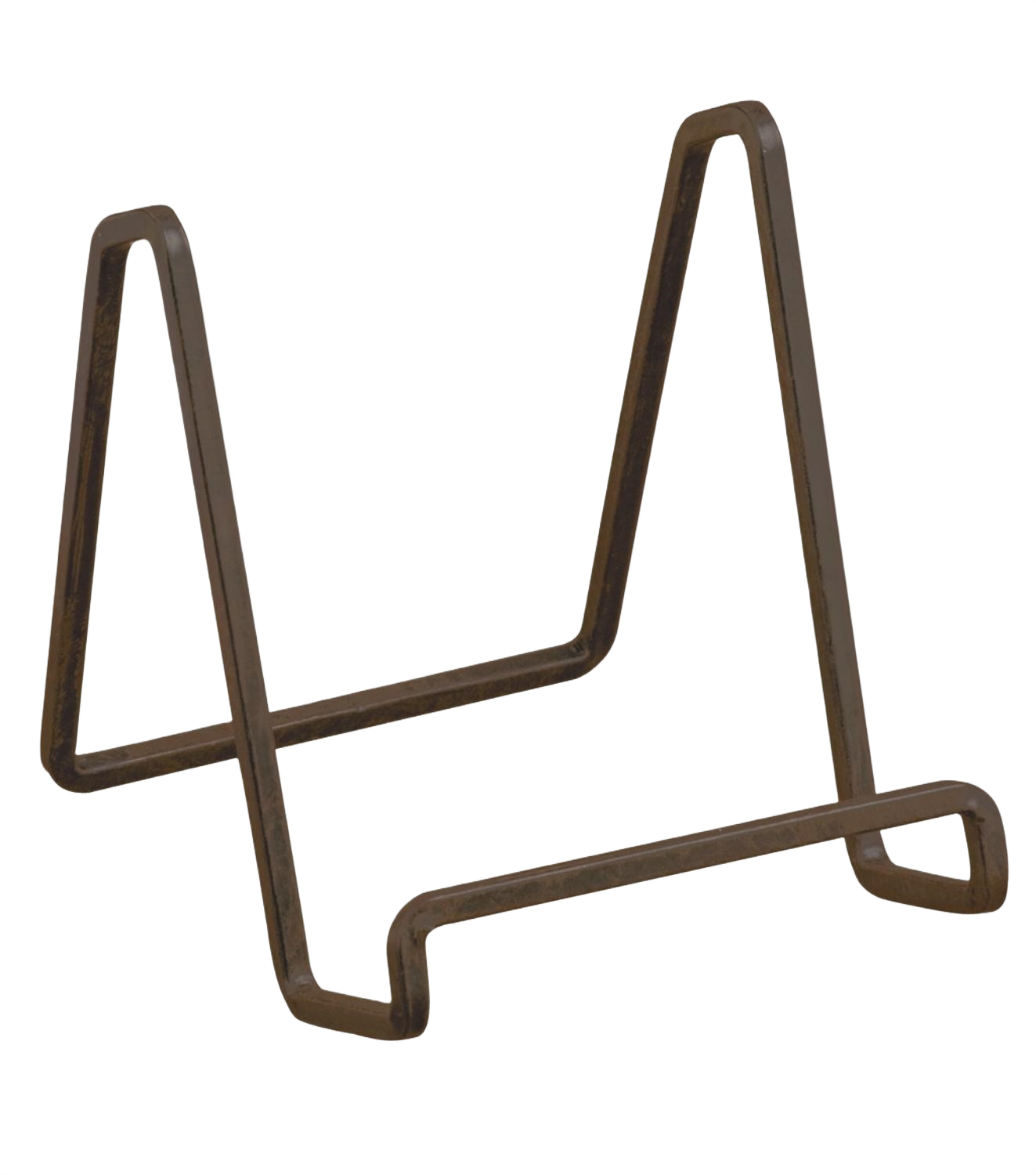 Mahogany square wire stand for displaying plates, tiles, and artwork in home decor and accents under $50 collection