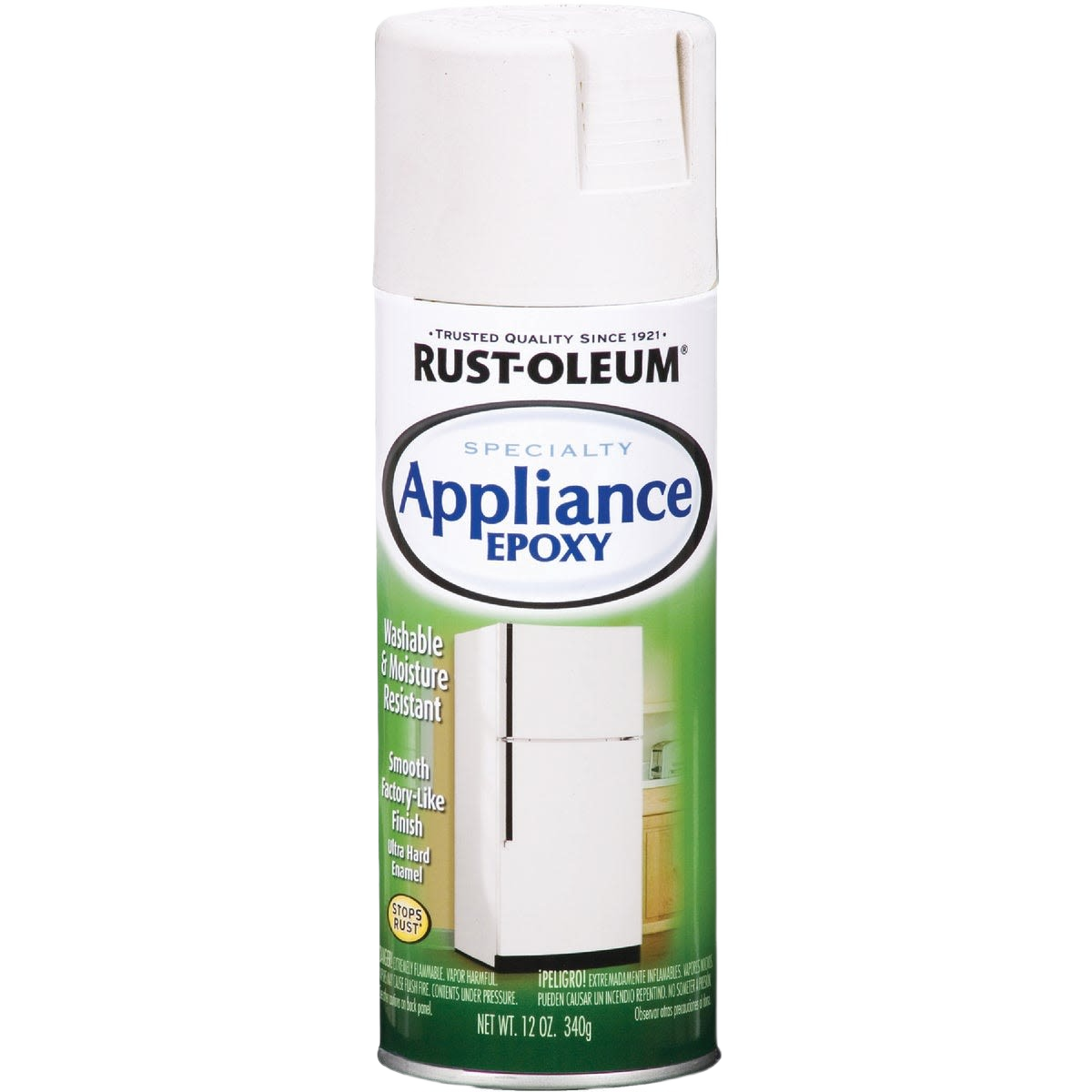 White specialty appliance spray epoxy can for durable, moisture-resistant finish in home improvement collections under $50