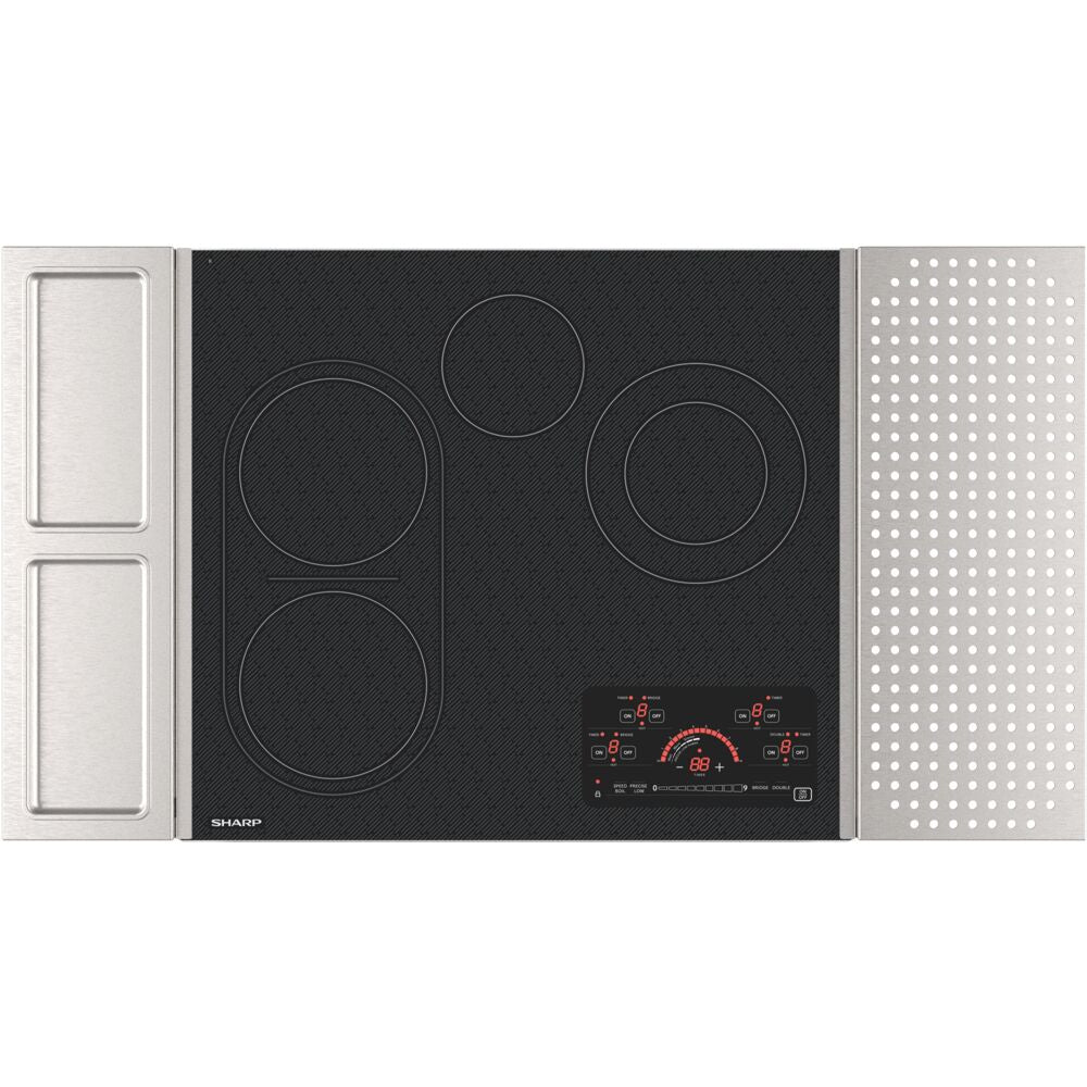 24" Electric Cooktop, 4 Heating Zones