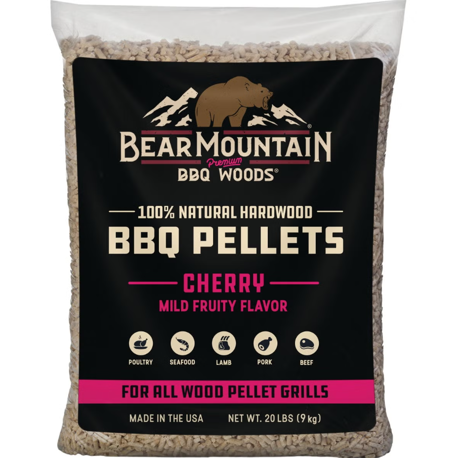 Bear Mountain BBQ Premium Woods Cherry Wood Pellets, 20 Lb