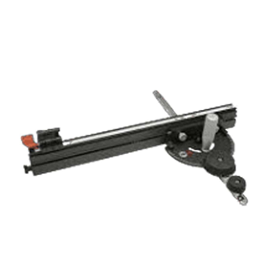 Precision miter gauge with geared dial for fine angle adjustments in saw accessories and power tool accessories collections