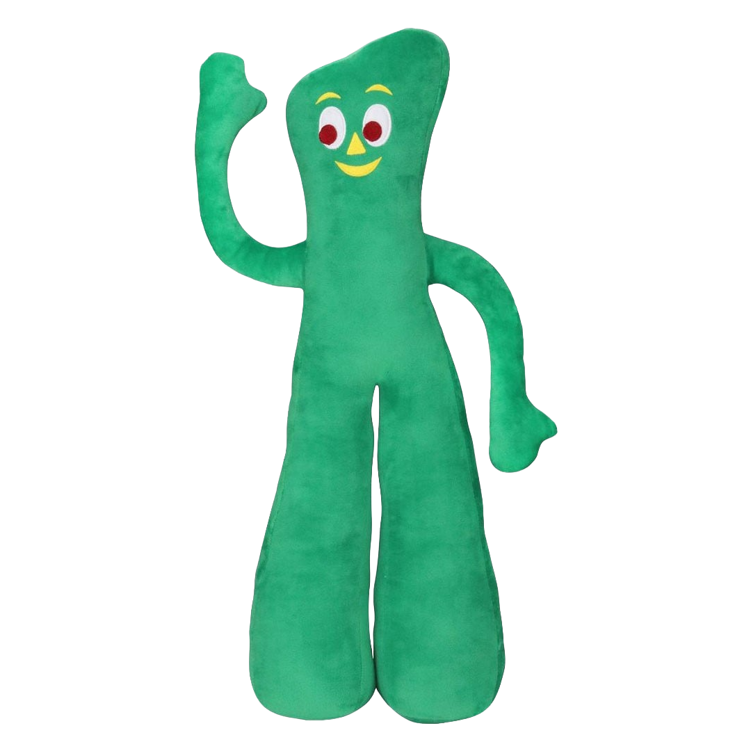 Soft plush green character toy with smiling face in pet toys and supplies under $100 collection