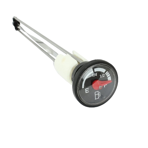 Fuel level gauge sender unit with red needle and black trim for automotive and tractor parts and accessories collections