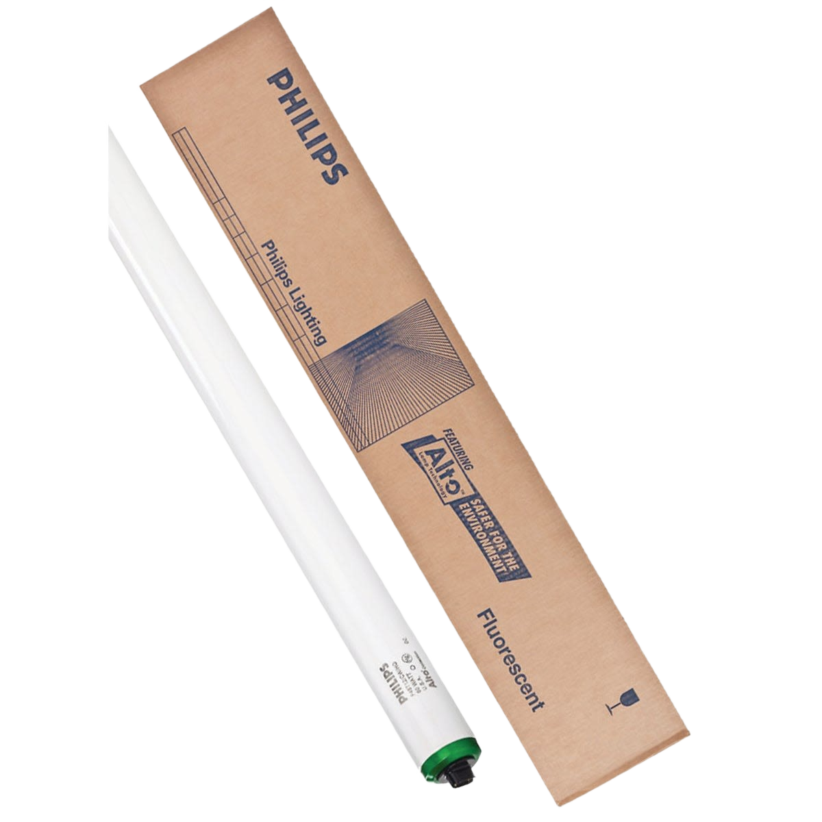 High output T12 fluorescent tube light bulb with double contacts, ideal for industrial and workshop lighting needs