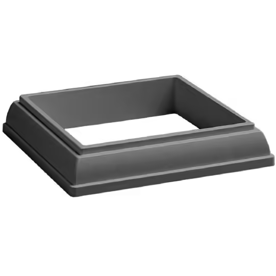 Matte black composite post skirt for 4x4 posts in deck accessories and outdoor living collection under $50