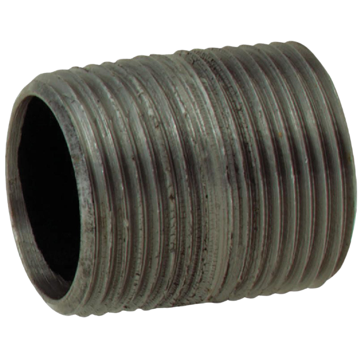 Close black steel pipe nipple with threaded ends for plumbing and pipes & fittings in home improvement tools collections