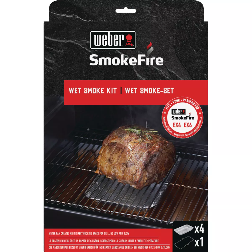 Weber SmokeFire Disposable Plated Steel Wet Smoke Kit