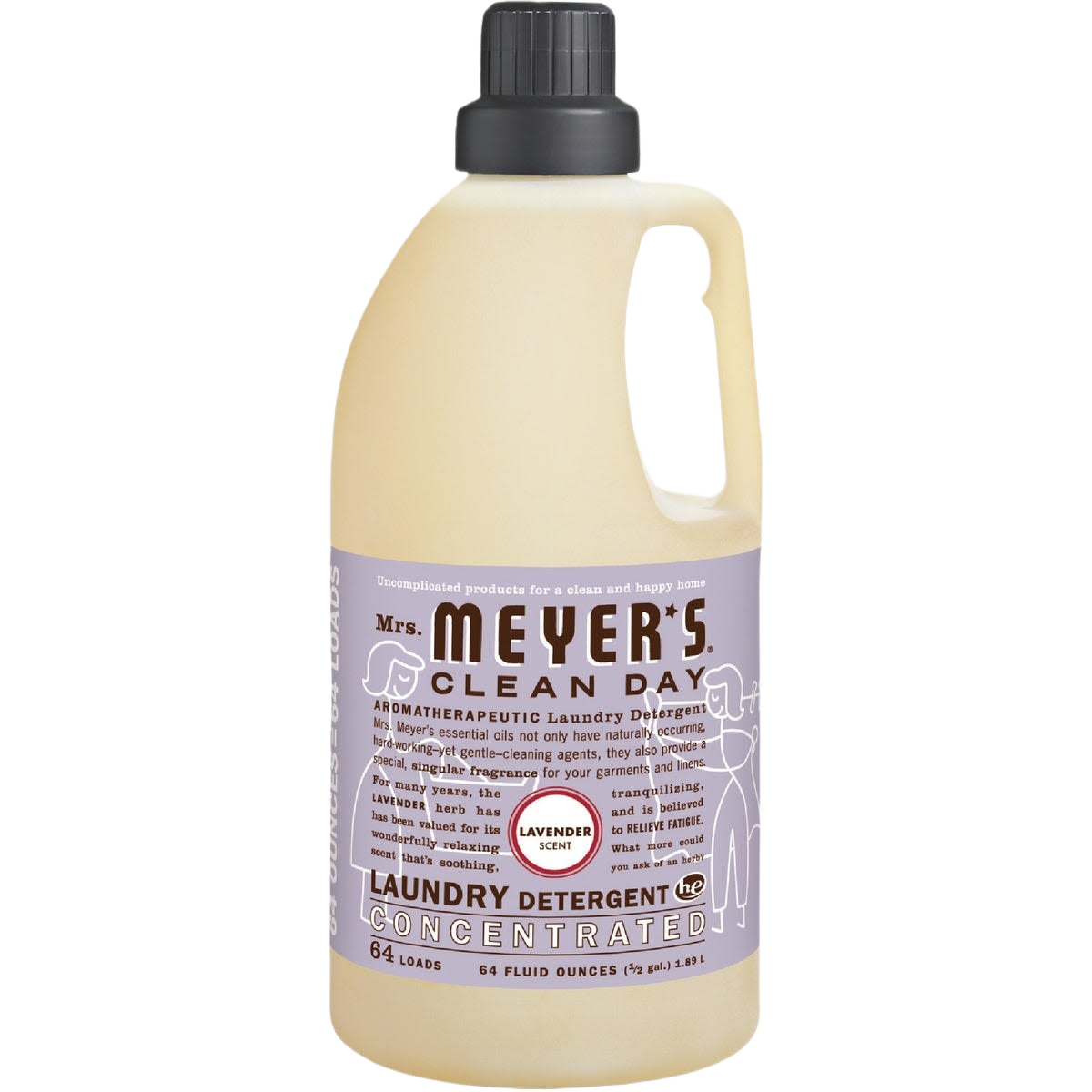 64 oz bottle of concentrated lavender-scented laundry detergent for household cleaning and laundry supplies under $50 collections