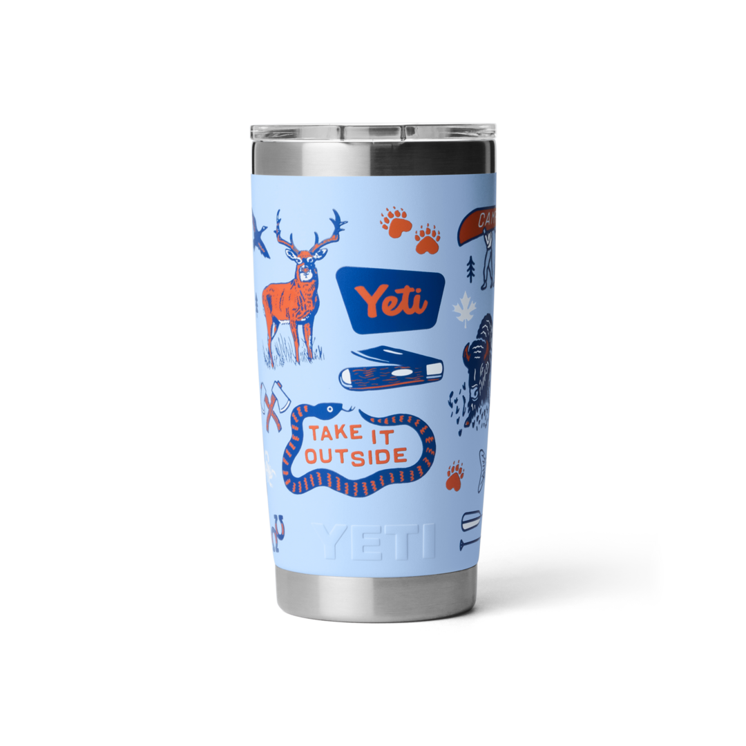 YETI Rambler 20 Oz. Whippersnapper Blue Tumbler with Magslider Lid