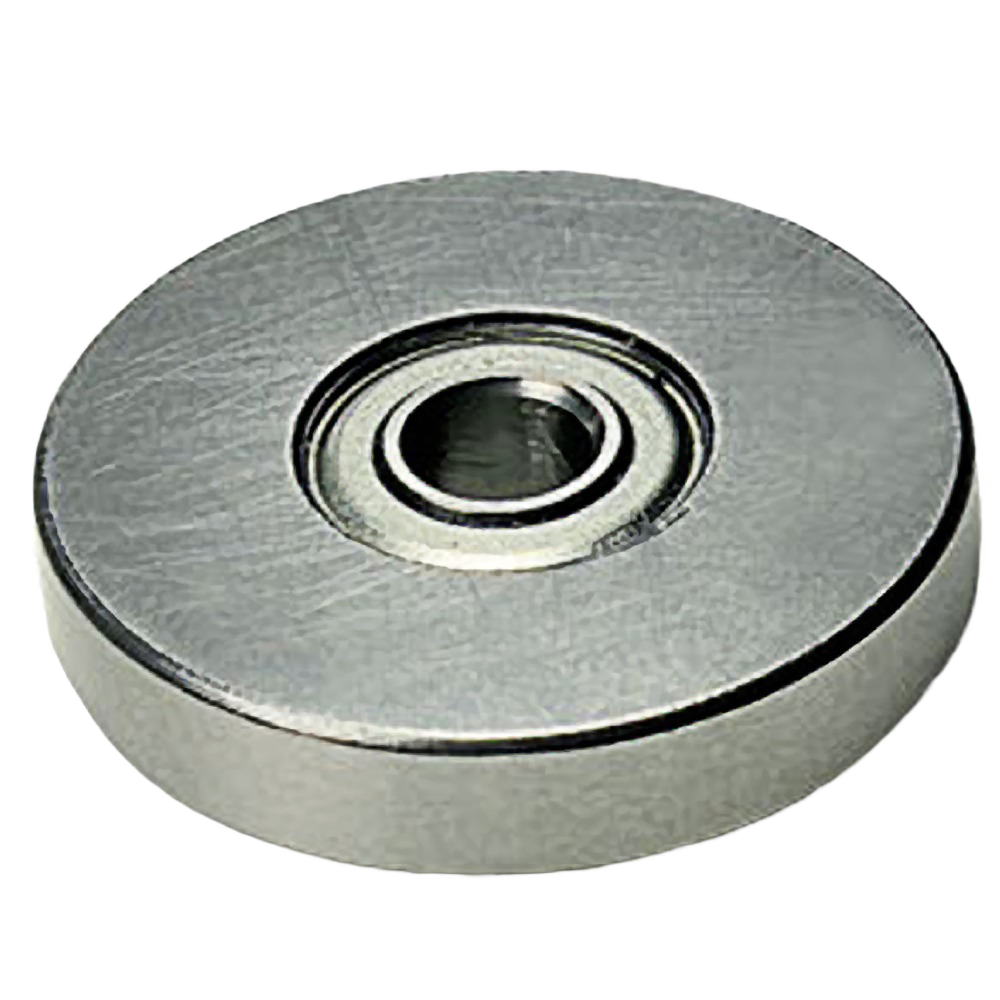 Close-up of a durable metal bearing used in power tool accessories for woodworking and home improvement projects