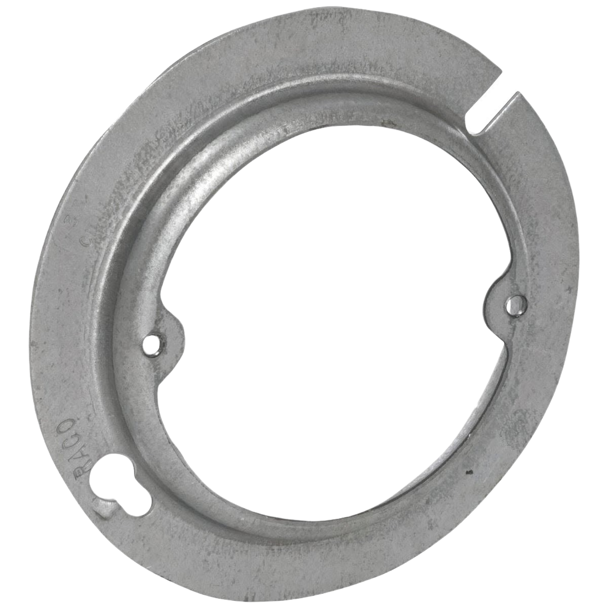 Round steel raised cover ring with mounting tabs for electrical boxes in Boxes & Brackets and Electrical collections