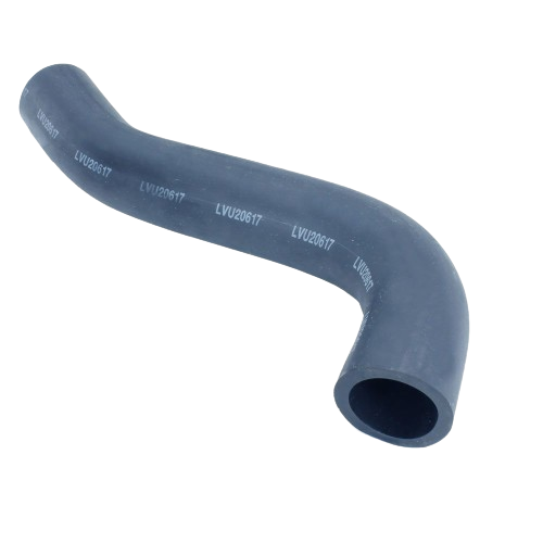 Flexible black suction hose with curved design for efficient fluid transfer in tools and home improvement tasks