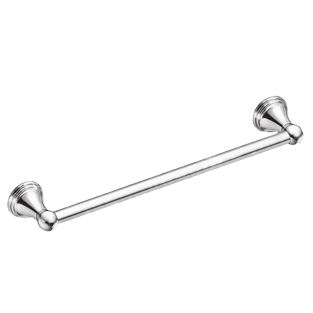 Chrome finished towel bar with classic design for bathroom and bath accessories under $50 collection