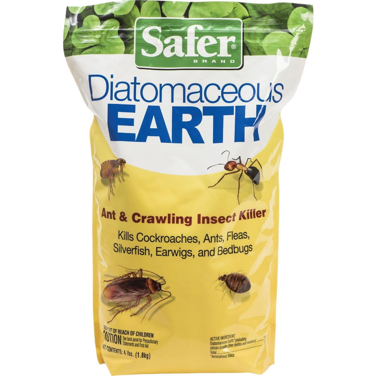 4 lb. bag of Safer Diatomaceous Earth powder for insect and pest control in lawn and garden use under $50 collection