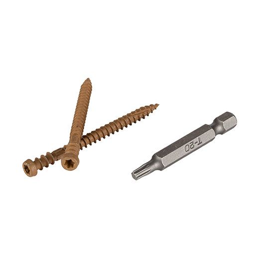 TimberTech 2-1/2" Teak TOPLoc Screws For PRO & EDGE, 100 sq. ft.