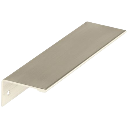 Satin nickel cabinet pull with minimalist flat design for hardware and furniture accessories under $50 collection