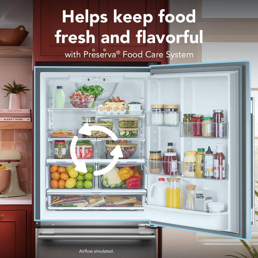 19 Cu. Ft. 30-Inch Standard-Depth Bottom Mount Refrigerator with Right Door Swing