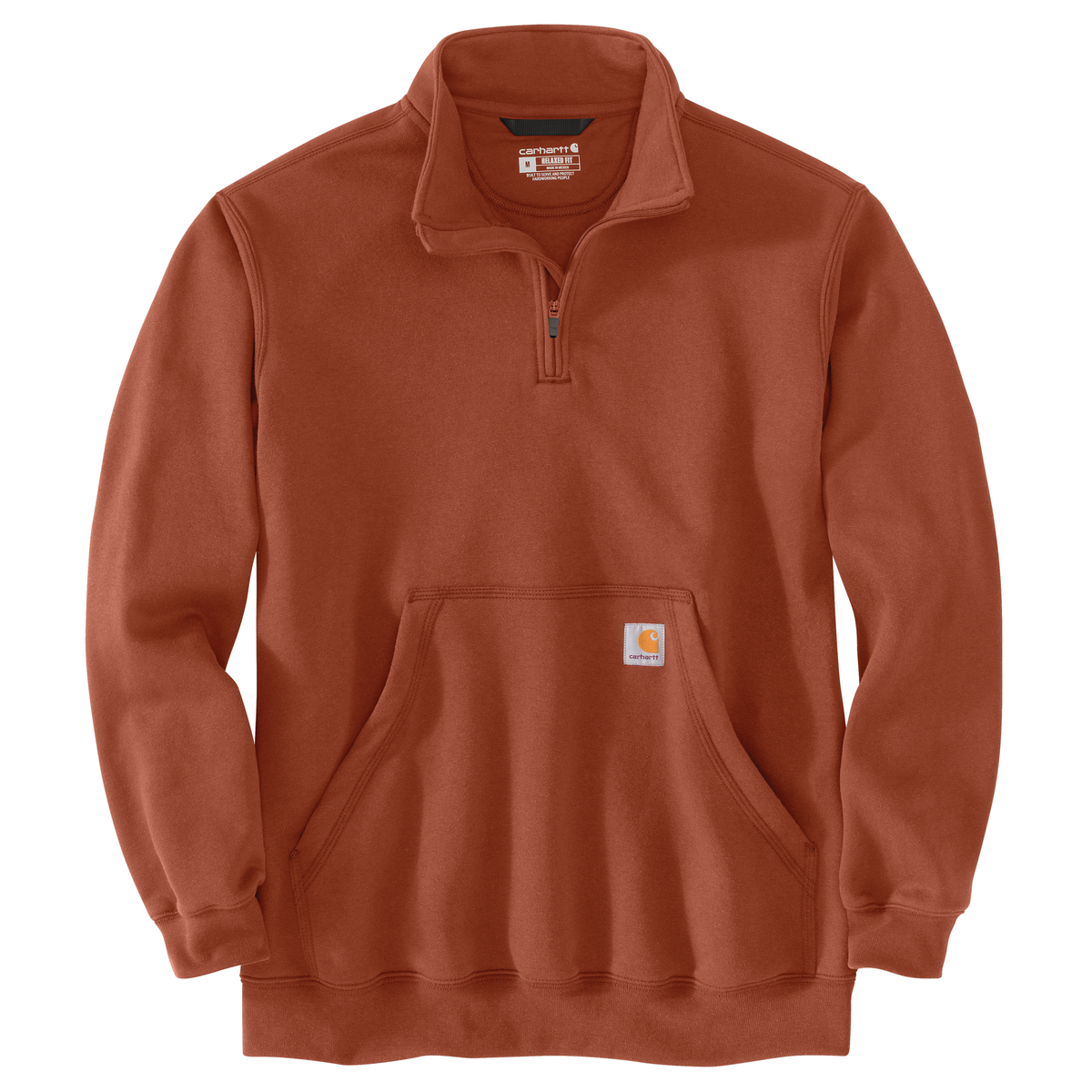 Carhartt Men's Marquette Quarter-Zip Mock-Neck Sweatshirt