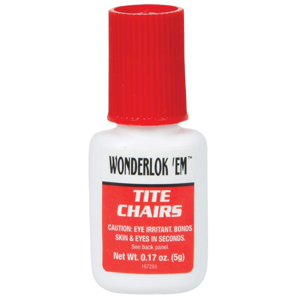Small adhesive bottle with red cap for quick furniture joint repairs in glue and adhesives under $50 collection